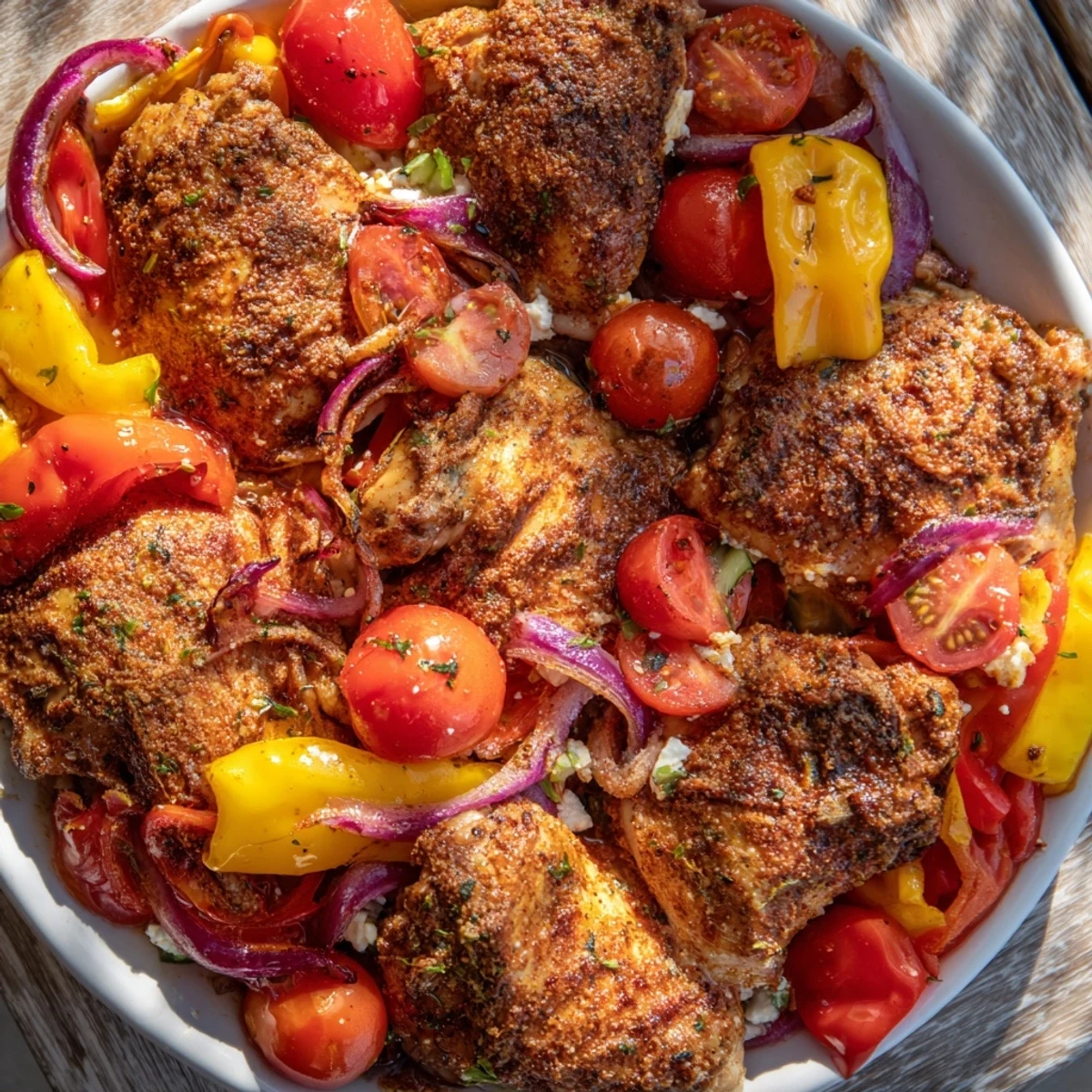 Easy Sheet Pan Greek Chicken