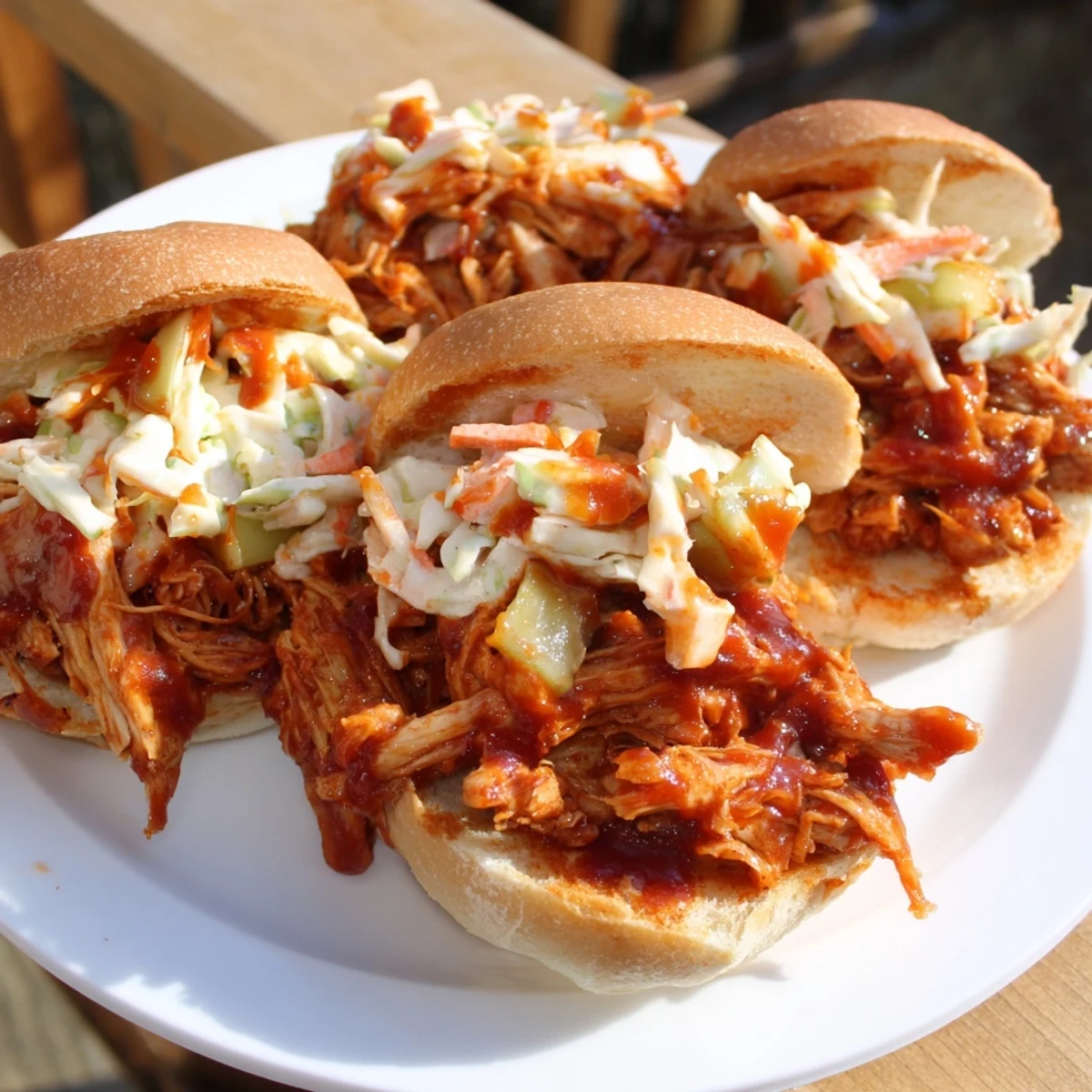 Perfectly plated BBQ jackfruit sliders offering a delicious plant-based pulled pork experience.