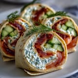 Smoked Salmon Cucumber Pinwheels