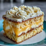 Decorated Gemini cake: A festive two-tone marbled centerpiece, ready for slicing.