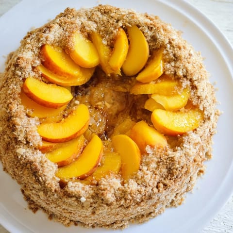 Rustic Peach Almond Tart