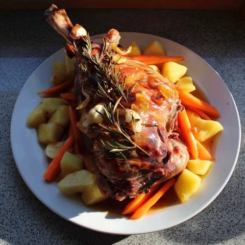 Slow-Roasted Lamb Shanks