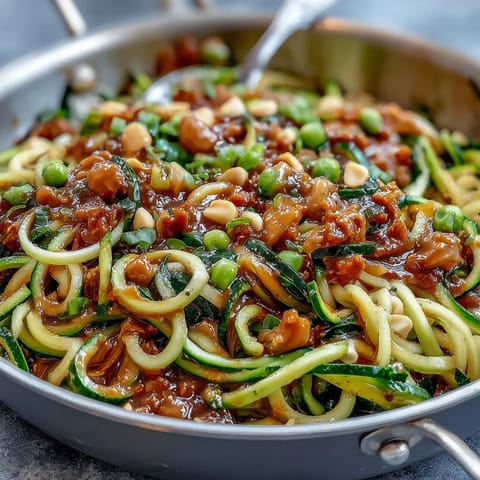 Healthy Easy Zucchini Noodle Stir-Fry