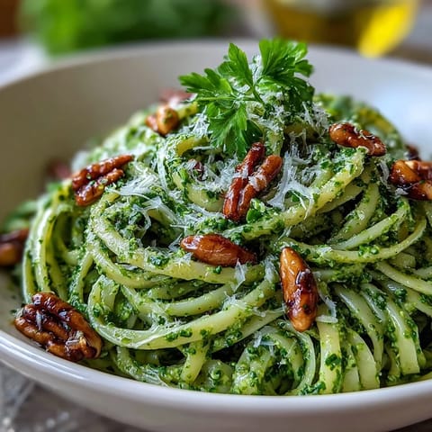Bright green dandelion pesto with toasted pine nuts and garlic, ideal for sandwiches or as a dip.