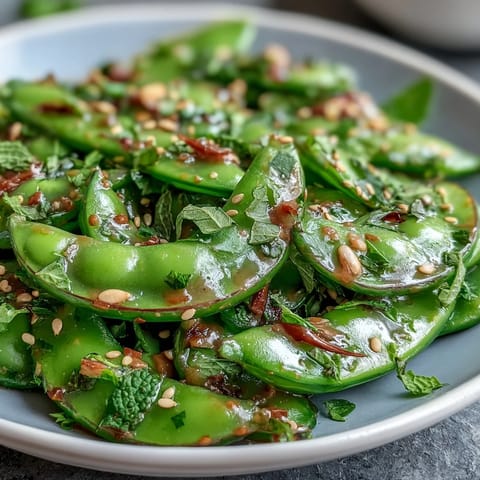 Crisp, refreshing Snap Pea and Radish Spring Salad tossed with bright herbs and dressing.