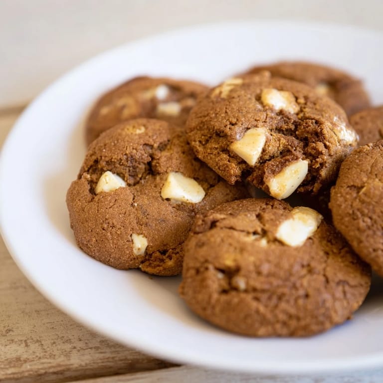 Freshly baked Soft and Chewy Pumpkin Spice Cookies with visible chocolate chips, perfect for sharing.
