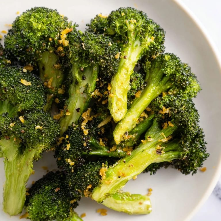 Tender Lemon Garlic Roasted Broccoli, perfectly roasted with garlic and lemon zest, makes a delicious vegan plate.