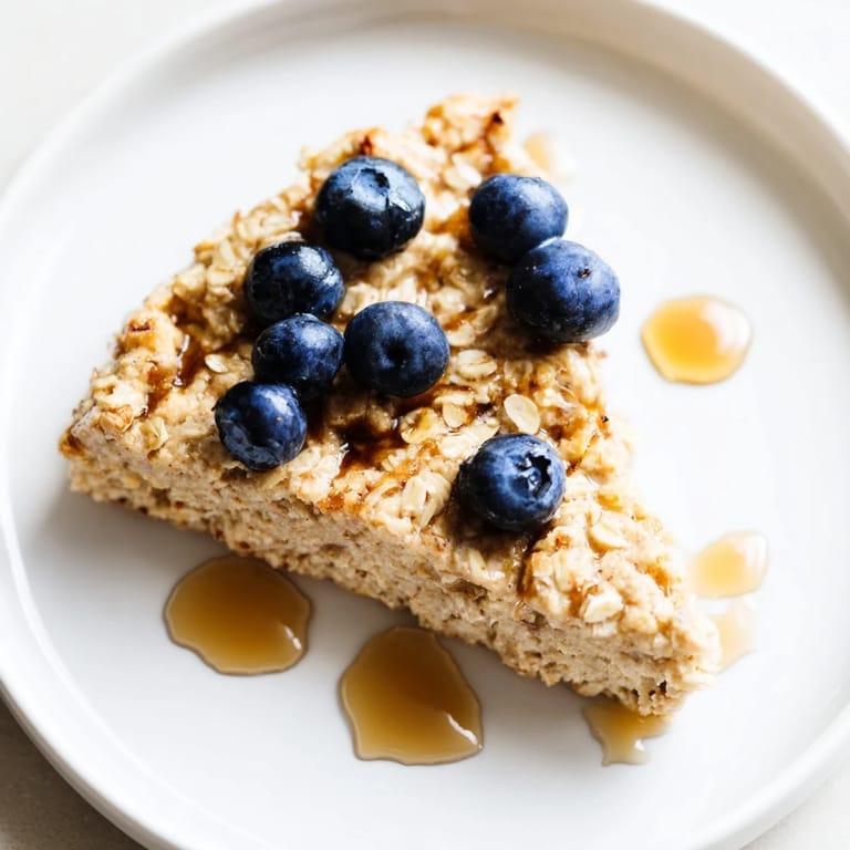 Delicious Protein Pancake Oats, baked to perfection, offering a protein-packed, filling breakfast.