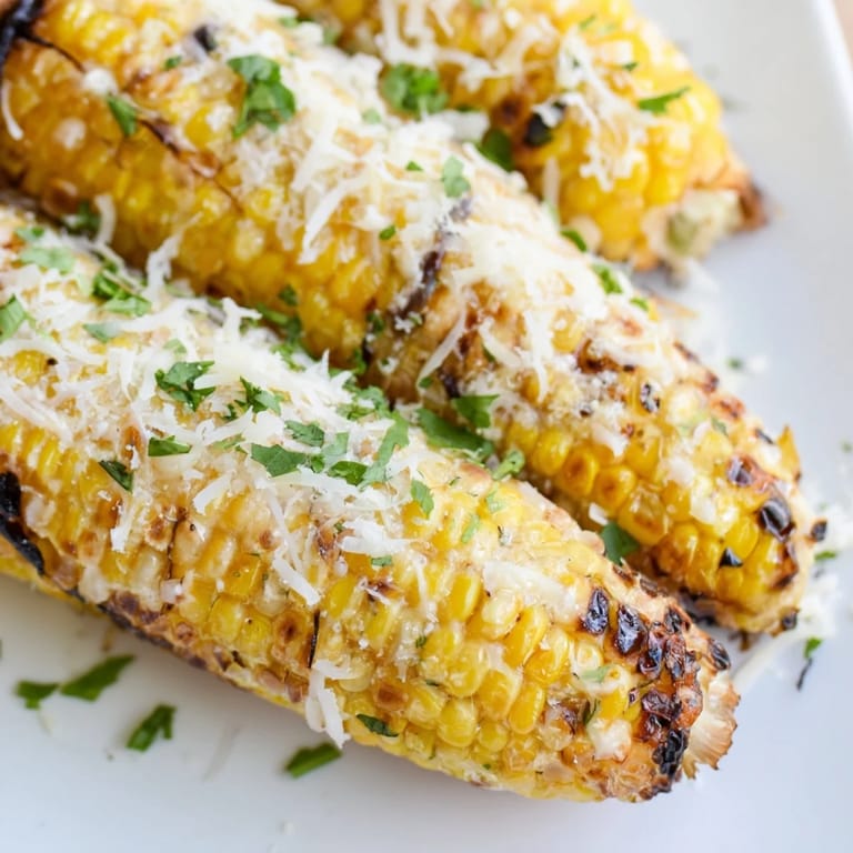 Four servings of golden, melted cheese on crunchy corn ribs with fresh lime wedges ready for dipping.  