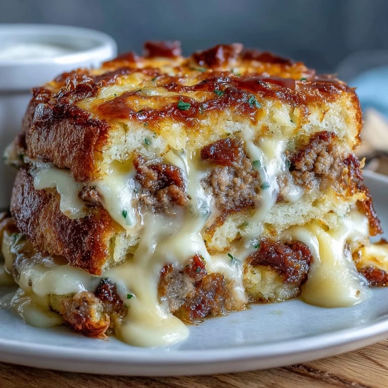 Savory Amish casserole loaded with crispy hash browns, melted cheese, and fluffy eggs, perfect for brunch.