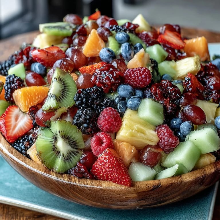 Fresh fruit arranged with edible flowers, offering a beautiful and healthy grad party treat.
