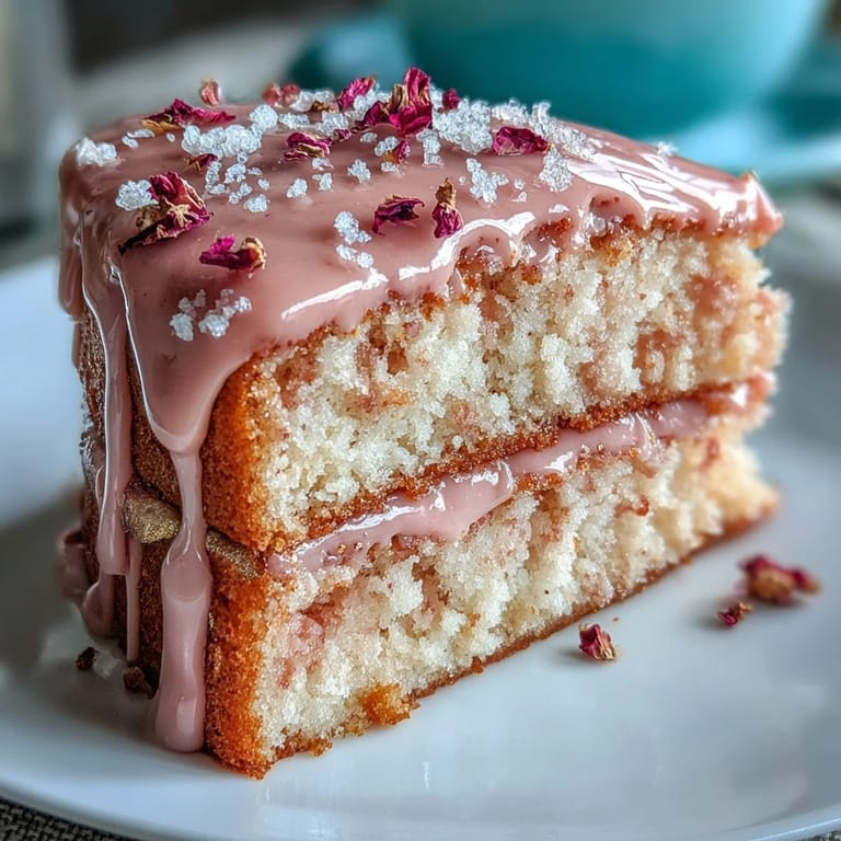 Bridal shower showstopper: rosé velvet cake with gold drip, decorated with edible metallic accents.